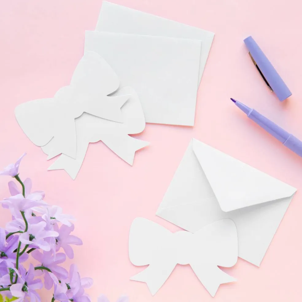 2.5" x 3.5" White Bow Card & Envelope Sets, 36ct. by Recollections™