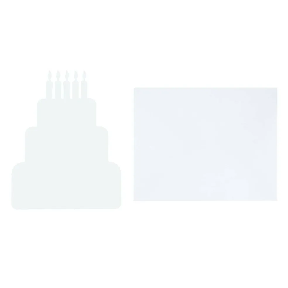 4.25" x 5.5" White Cake Card & Envelope Sets, 10ct. by Recollections™