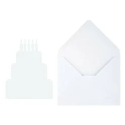 4.25" x 5.5" White Cake Card & Envelope Sets, 10ct. by Recollections™