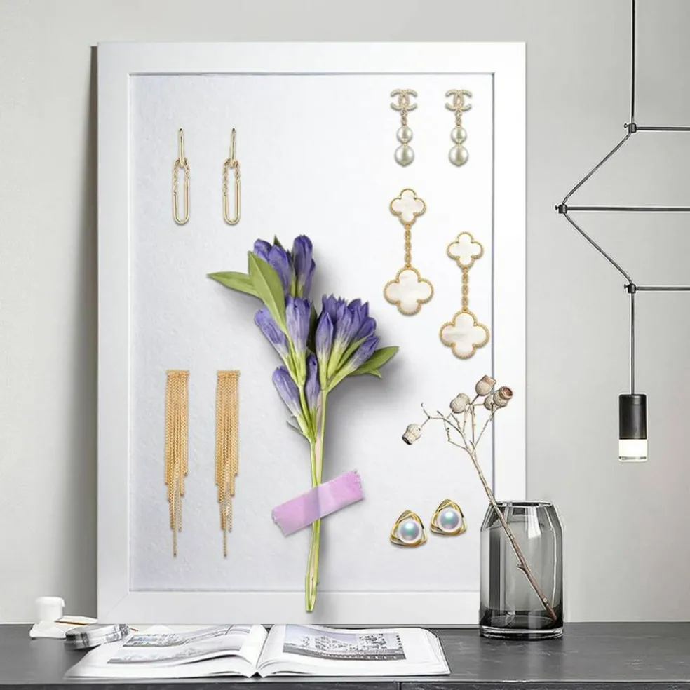 15"x11" White Cork Board with Felt(White)