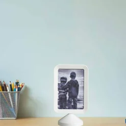 4x6 White Double-Sided Photo Frame – Freestanding Picture & Menu Holder