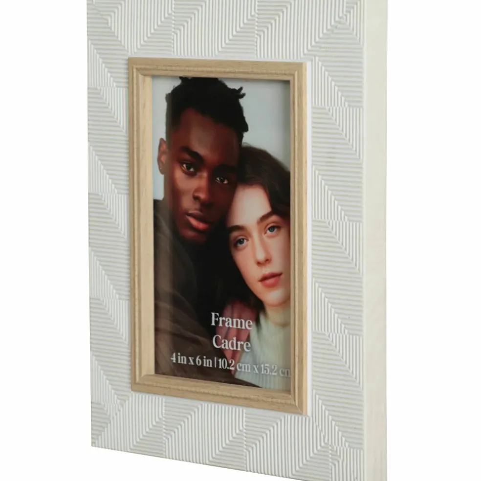 4" x 6" White Embossed Frame by Ashland®