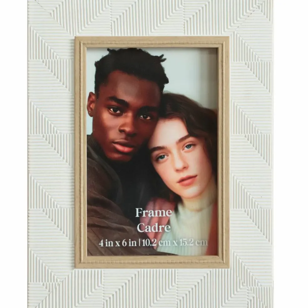 4" x 6" White Embossed Frame by Ashland®