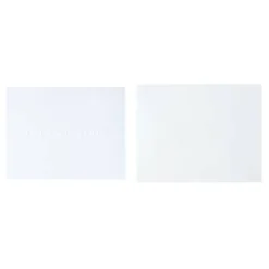 4.25" x 5.5" White Embossed Thank You Card & Envelope Sets, 50ct. by Recollections™