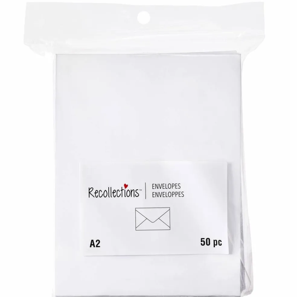 4.6" x 5.75" White Envelopes, 50ct. by Recollections®