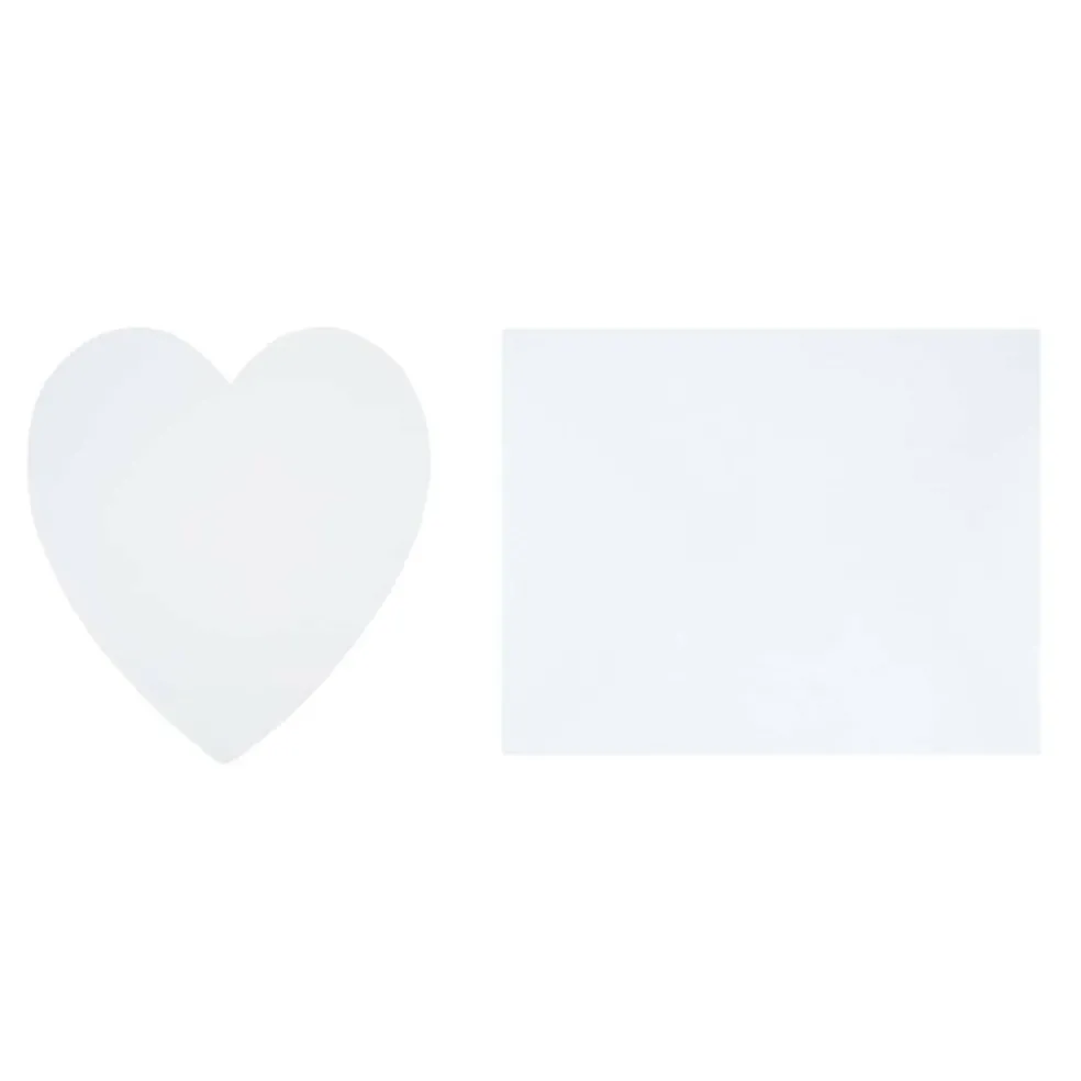 4.25" x 4.6" White Heart Card & Envelope Sets, 10ct. by Recollections™