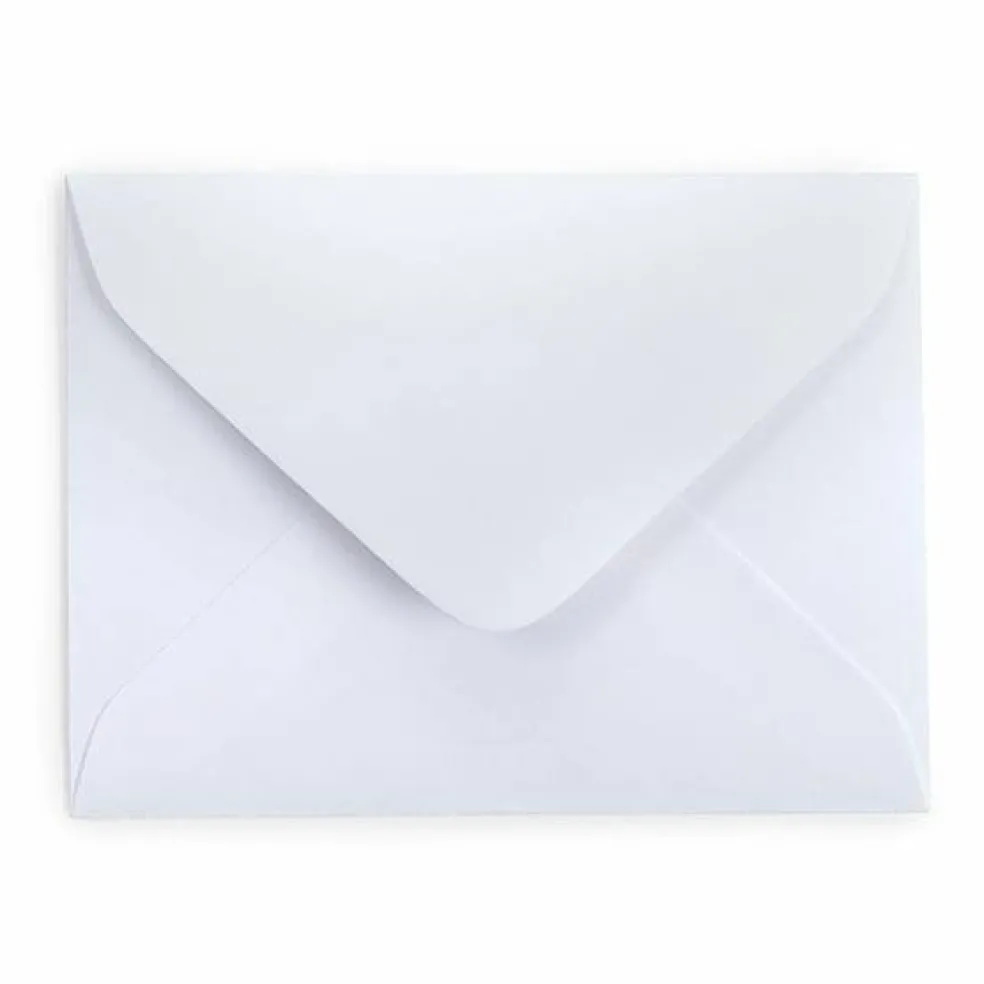 2 11/16" x 3 11/16" White Mini Envelope- 50 pack