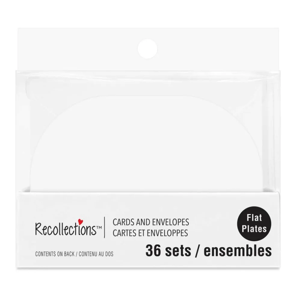 2.5" x 3.5" White Oval Card & Envelope Sets, 36ct. by Recollections™