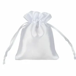3" x 4" White Satin Favor Bags, 12ct. by Celebrate Itâ„¢