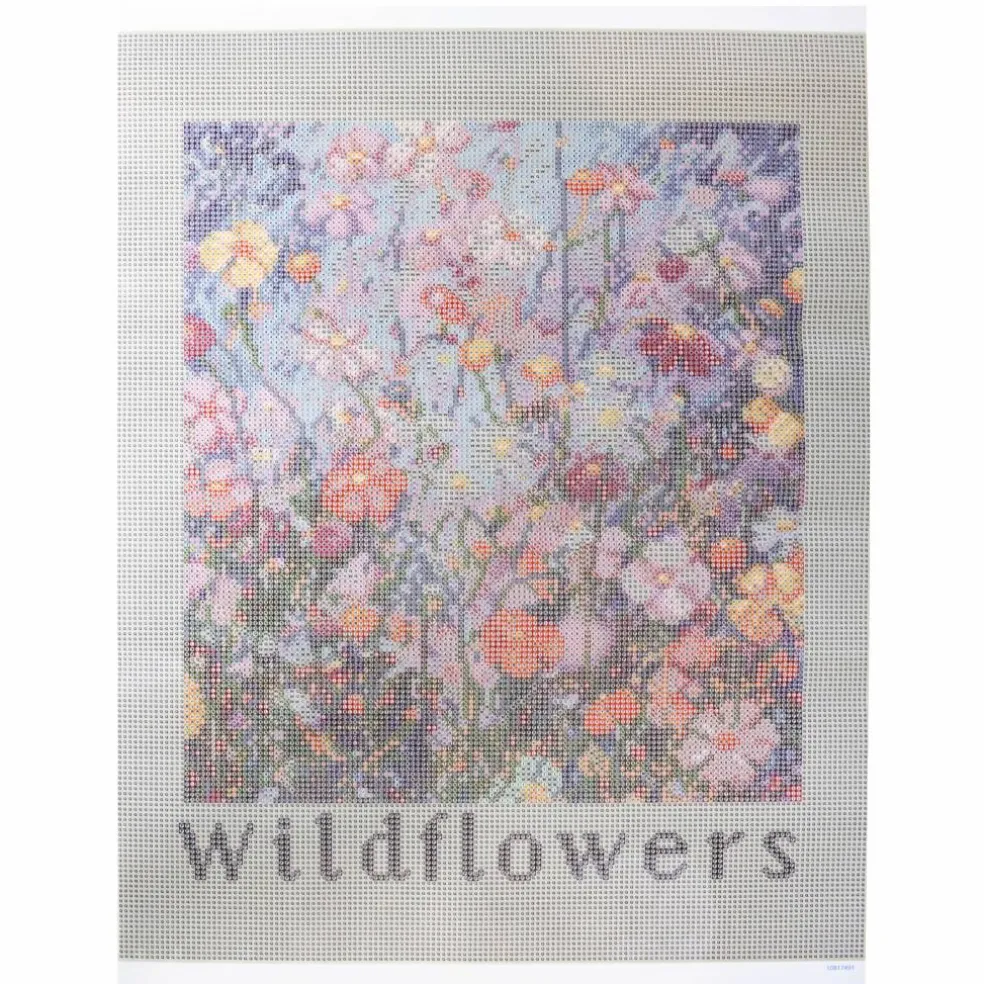 16" x 20" Wildflowers Diamond Art Kit with Wood Frame by Make Market®