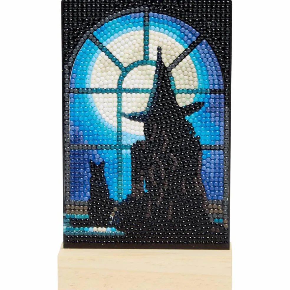 4" x 6" Witch Acrylic Surface Diamond Art Kit with Wood Stand by Make Market®