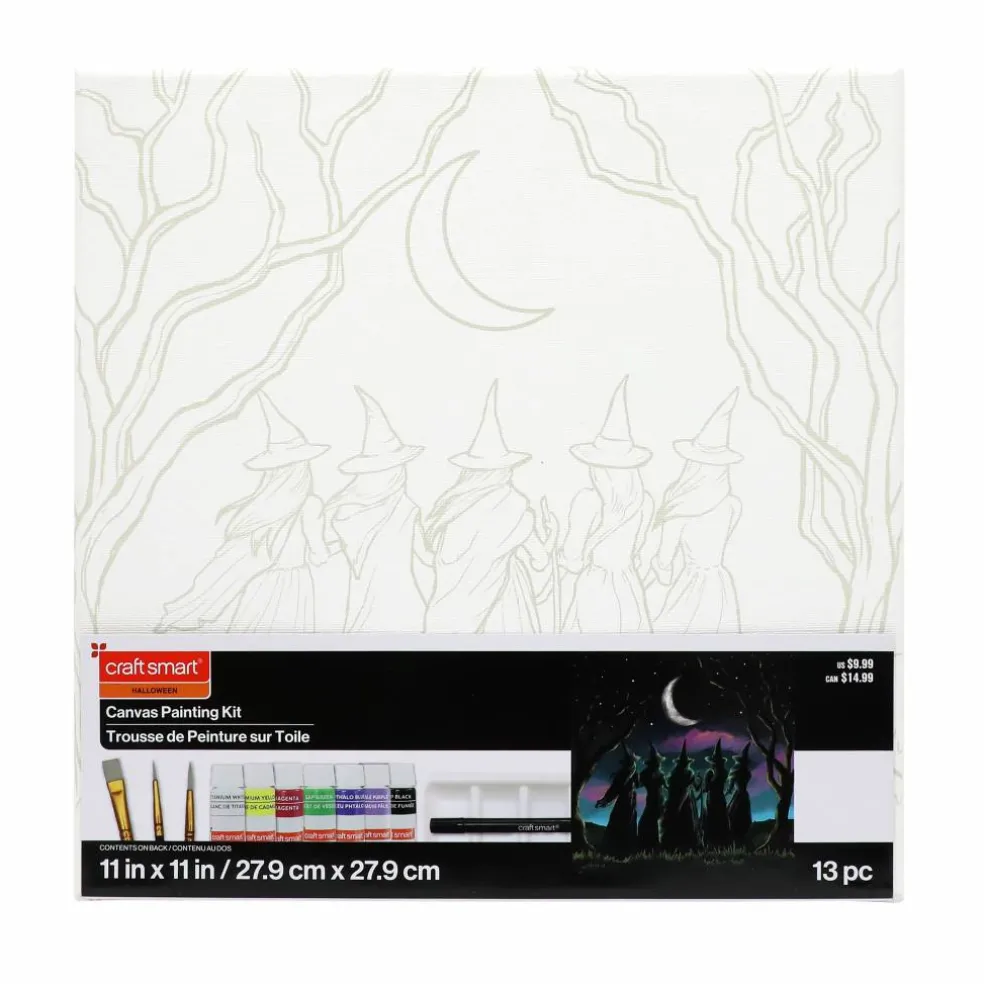 11" x 11" Witches Circle Canvas Painting Kit by Craft Smart®