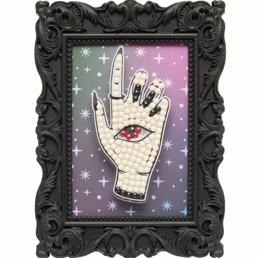 2" x 3" Witch Hand Acrylic Surface Diamond Art Kit with Frame by Make Market®