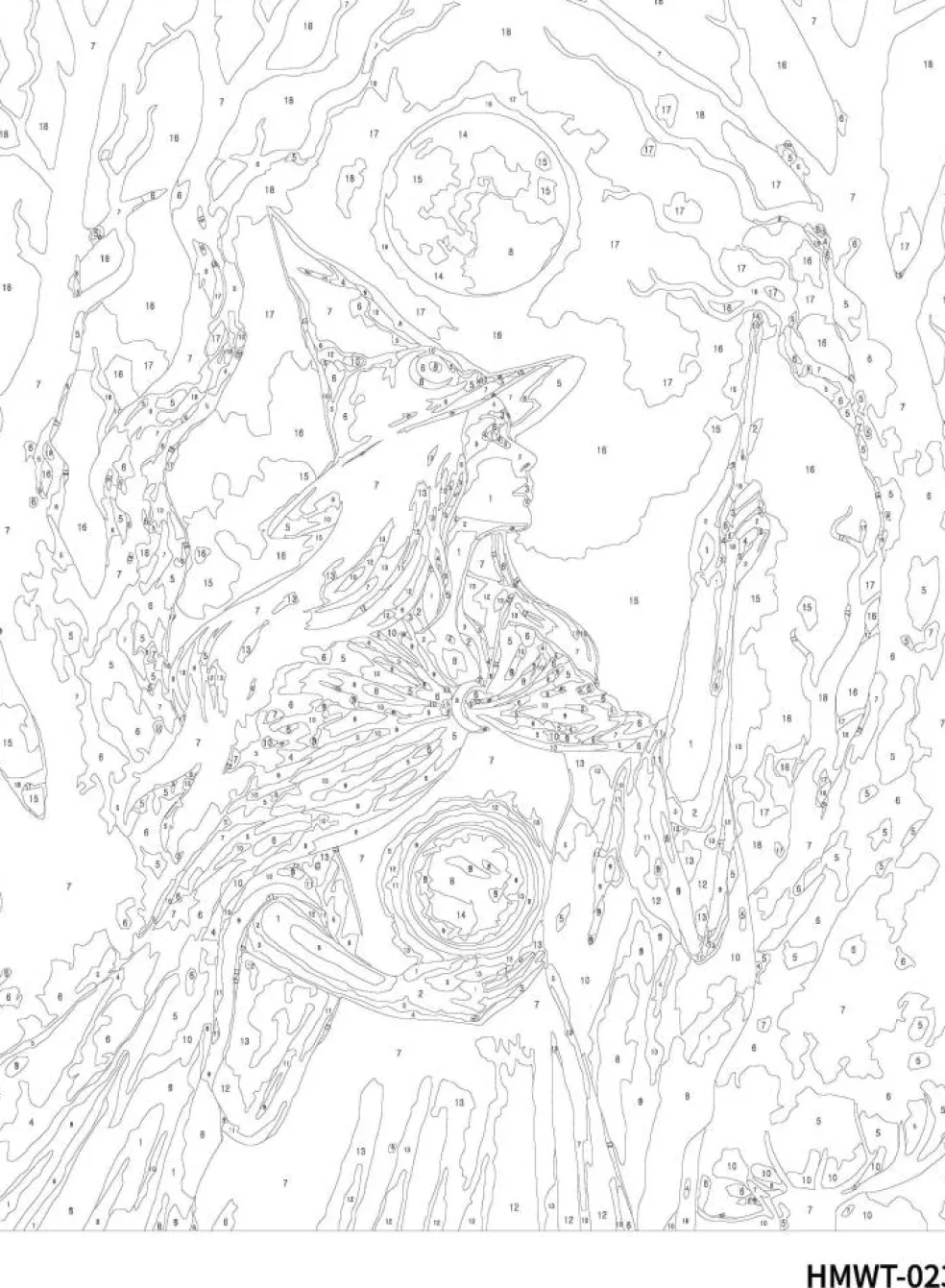 11" x 14" Witch Paint-by-Number Kit by Artist's Loft®