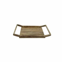 19.5" x 11.5" Wooden Decorative Tray with Handles by Ashland®