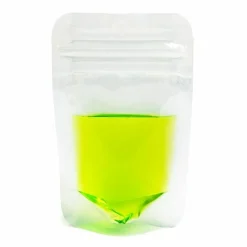 5 1/16" x 1 9/16" x 9" Clear Drink Pouch