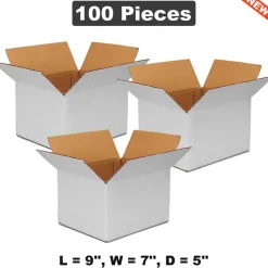9" x 7" x 5" Corrugated Boxes for Shipping and Storage