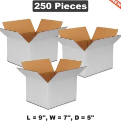 9" x 7" x 5" Corrugated Boxes for Shipping and Storage
