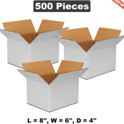 8" x 6" x 4" Corrugated Boxes: Reliable and Compact Packaging