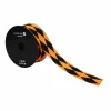 1.5" x 10yd. Black & Orange Diamond Wired Pongee Ribbon by Celebrate It®