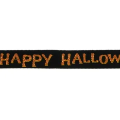 3/8" x 4yd. Black & Orange Glitter Happy Halloween Ribbon by Celebrate It®