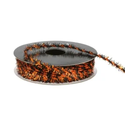 3/16" x 4yd. Black & Orange Metallic Twist Cording Ribbon by Celebrate It®