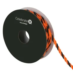1/8" x 4yd. Black & Orange Twist Cording Ribbon by Celebrate It®