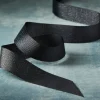 7/8" x 5yd. Black & Silver Grosgrain Ribbon by Celebrate It™ Classic