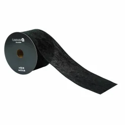 2.5" x 6.6yd. Black Wired Velvet Ribbon by Celebrate It®