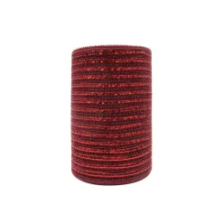 5.5" x 15yd. Burgundy Mesh Ribbon by Celebrate It™