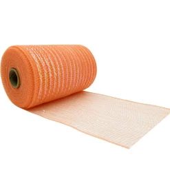 5.5" x 15yd. Coral Mesh Ribbon by Celebrate Itâ„¢
