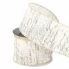 2.5" x 6.6yd. Cursive Writing Wired Ribbon by Celebrate It®