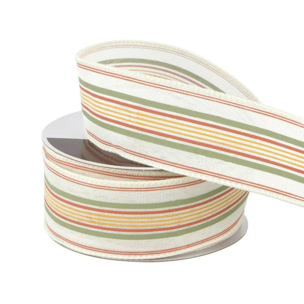 1.5" x 10yd. Fall Stripes Wired Ribbon by Celebrate It®