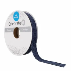3/8" x 7yd. Faux Linen Ribbon by Celebrate It®
