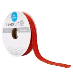 3/8" x 7yd. Faux Linen Ribbon by Celebrate It®