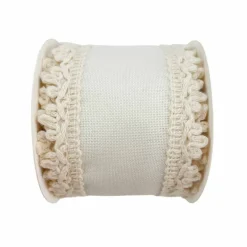 2.5" x 2yd. Faux Linen Trim Ribbon by Celebrate It®