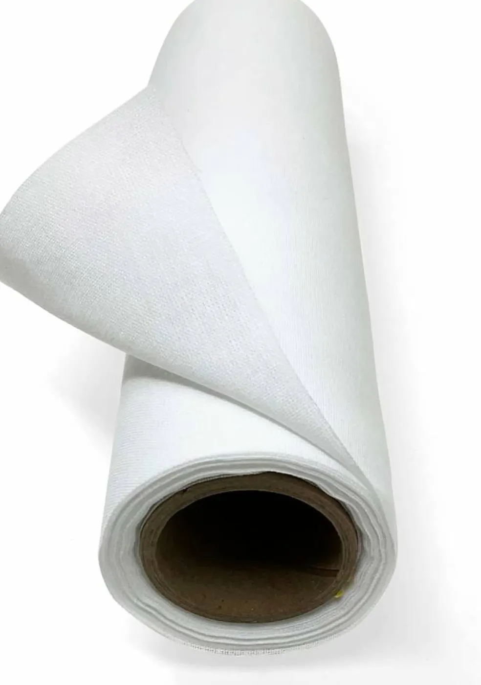 9" x 5 yd Fusible White 100% Cotton Woven Iron On Interfacing
