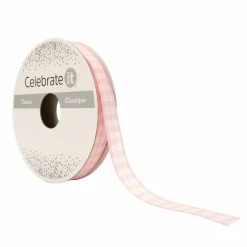 3/8'' x 7yd. Gingham Ribbon by Celebrate It™
