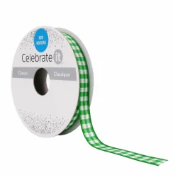 3/8'' x 7yd. Gingham Ribbon by Celebrate It™