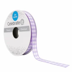 3/8'' x 7yd. Gingham Ribbon by Celebrate It™