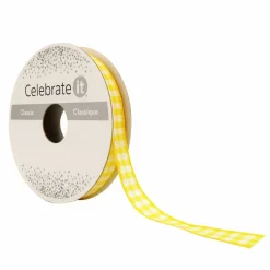 3/8'' x 7yd. Gingham Ribbon by Celebrate It™