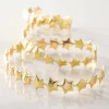 5/7" x 3yd. Gold Metallic Star Ribbon by Celebrate It® Classic