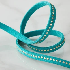 1/4" x 3yd. Green & Gold Dotted Ribbon by Celebrate It® Classic