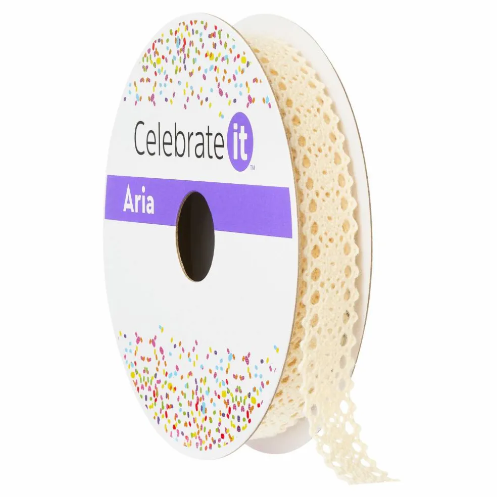 1/2" x 3yd. Lace Vintage Blush Ribbon by Celebrate It® Aria