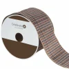 2.5" x 6.6yd. Multicolor Fall Houndstooth Wired Ribbon by Celebrate It®