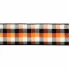 2.5" x 6.6yd. Navy & Orange Plaid Wired Ribbon by Celebrate It®