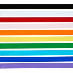 3/8" x 2yd. Primary Colors Satin Value Pack Ribbon by Celebrate It®