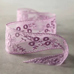 2" x 3yd. Purple Lace Ribbon by Celebrate It™ Classic