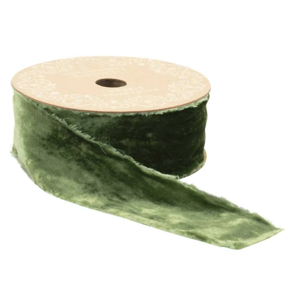 2" x 10yd. Raw Edge Velvet Ribbon
