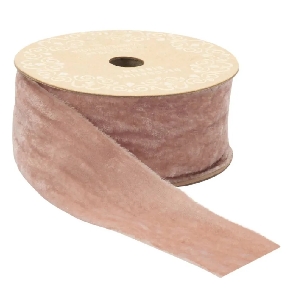 2" x 10yd. Raw Edge Velvet Ribbon